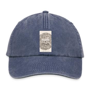 « La Terre rit dans les fleurs » - Casquette vintage décontractée - vintage bleu jeans - Devant