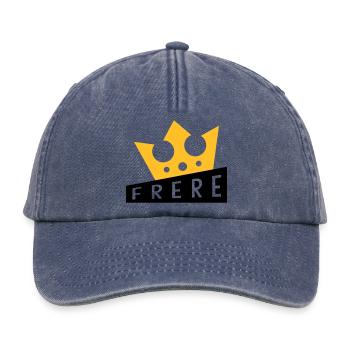 Frère Frangin Frere Naissance Bébé Frérot - Casquette vintage décontractée - vintage bleu jeans - Devant