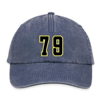 79 Number Leotard - Relaxed Vintage Cap - vintage denim - Front
