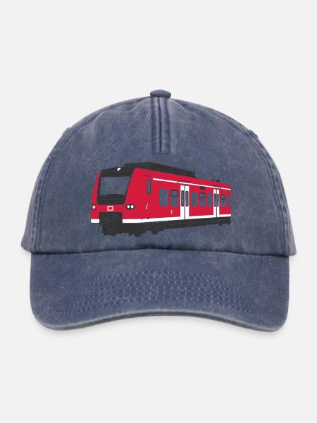S-Bahn München - Relaxed Vintage Cap - Vintage Denim