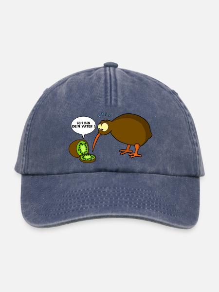 Kiwi gegen Kiwi - Relaxed Vintage Cap - Vintage Denim