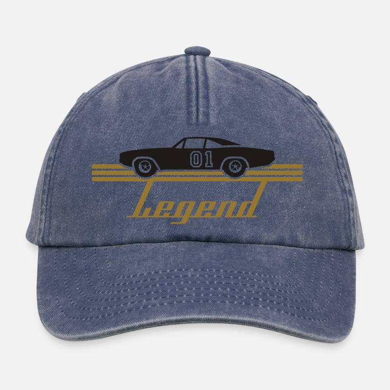 Legend - Relaxed Vintage Cap - Vintage Denim