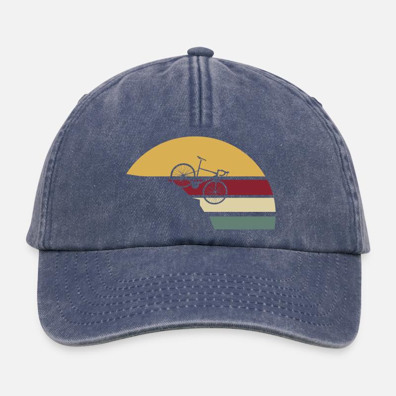 Fahrrad Retro Downhill - Relaxed Vintage Cap - Vintage Denim