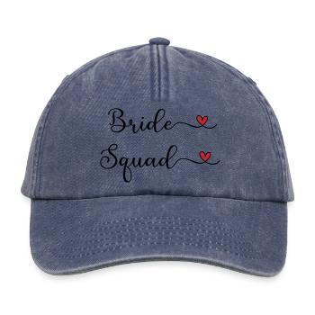 Équipe de la Mariée - Équipe Braut - Casquette vintage décontractée - vintage bleu jeans - Devant