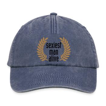 sexiest man alive - Relaxed Vintage Cap - Vintage Denim - Vorne
