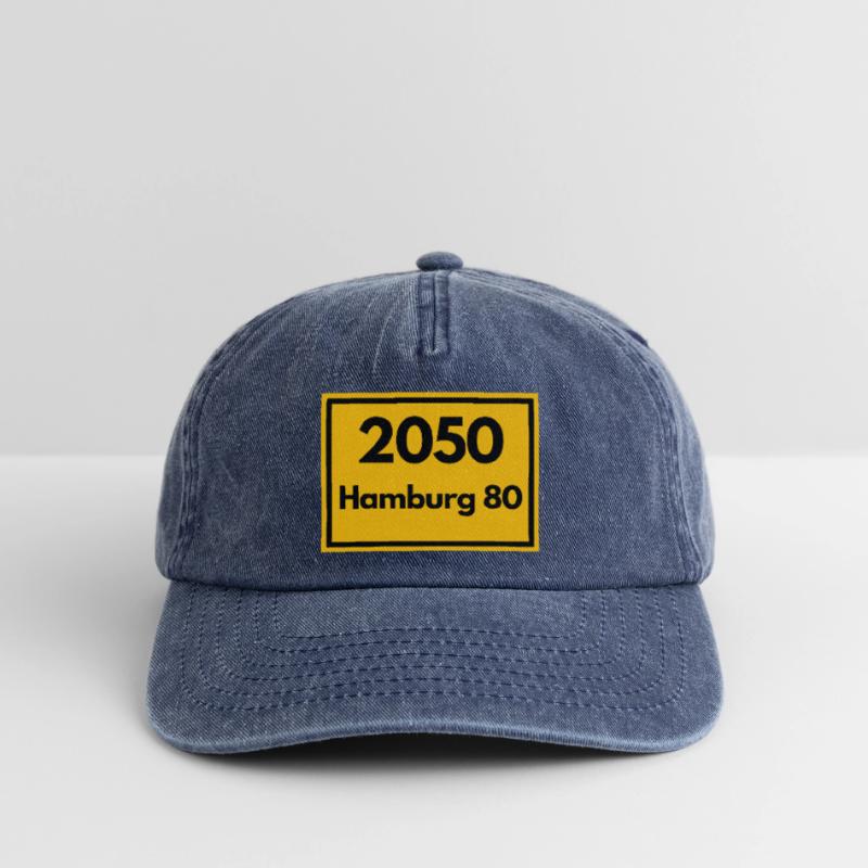 OLD POSTCODE POSTCODE RETRO 2050 HAMBURG 80 - ELBE Relaxed Vintage Cap