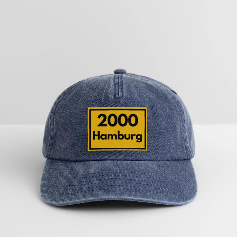 OLD POSTCODE POSTCODE RETRO 2000 HAMBURG - HAFEN Relaxed Vintage Cap