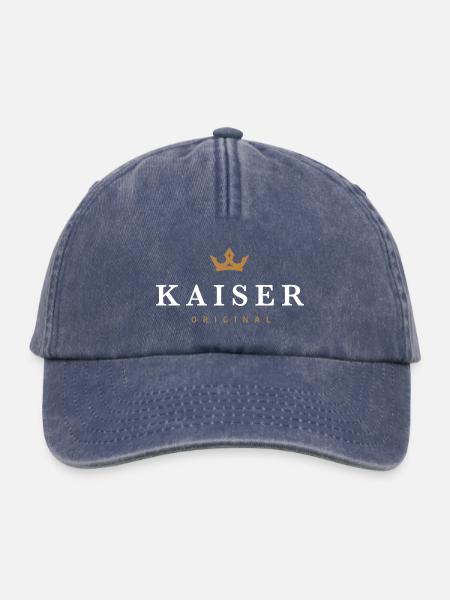 Kaiser Original Familienlogo - Relaxed Vintage Cap - Vintage Denim