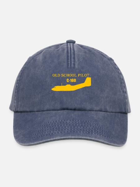Old school pilot C-160 - Relaxed Vintage Cap - Vintage Denim