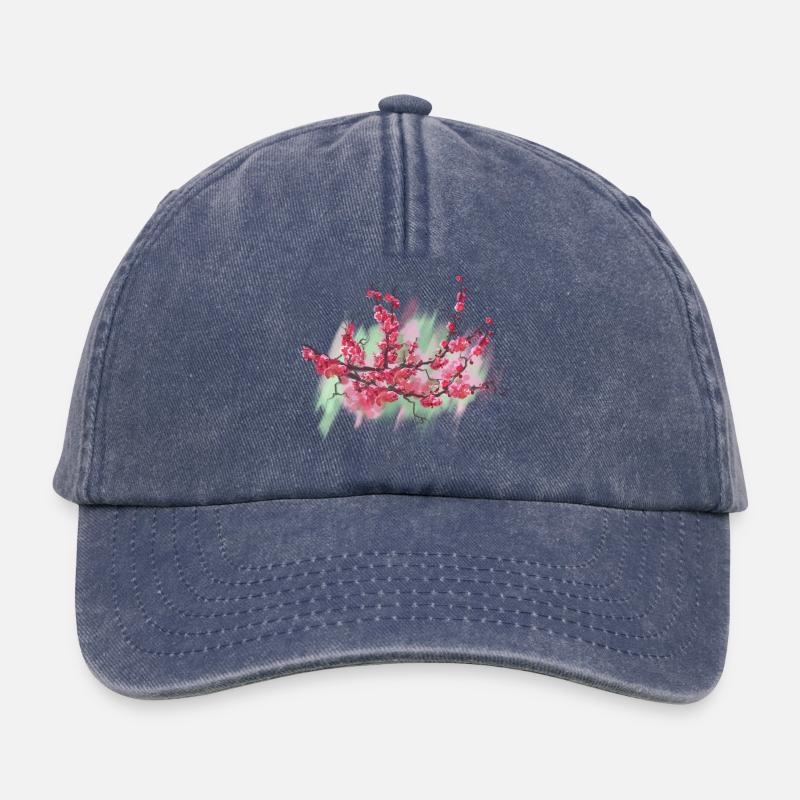 sakura - Relaxed Vintage Cap - vintage denim