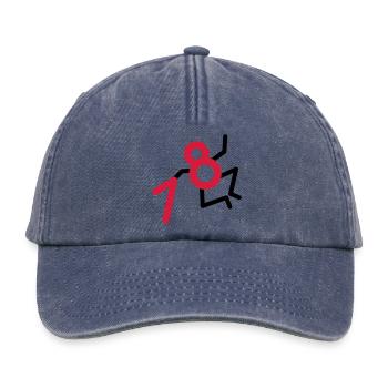 Endlich: 18 Jahre! - Relaxed Vintage Cap - Vintage Denim - Vorne
