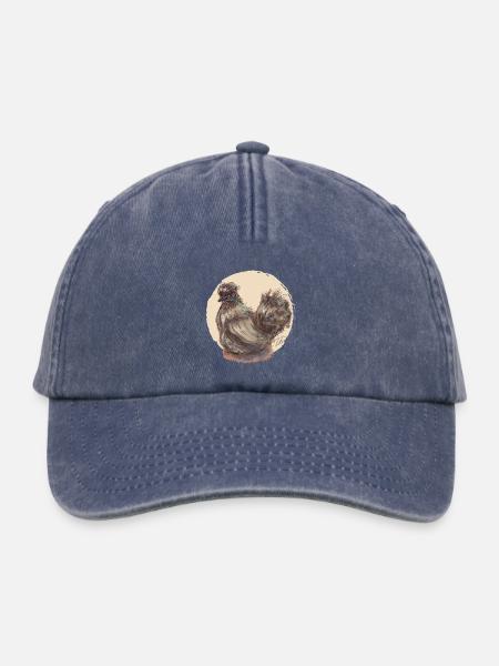 Braunes Seidenhuhn - Relaxed Vintage Cap - Vintage Denim