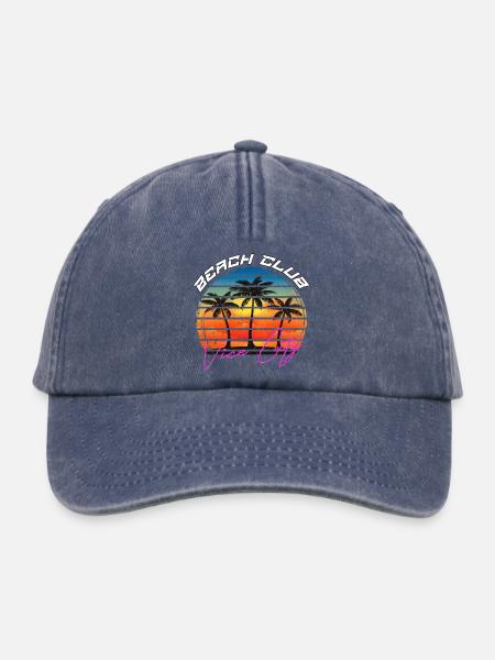 Beach Club Vice City - Relaxed Vintage Cap - Vintage Denim