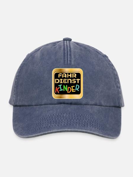 FAHRDIENST KINDER - AUTOFAHREN - Relaxed Vintage Cap - Vintage Denim