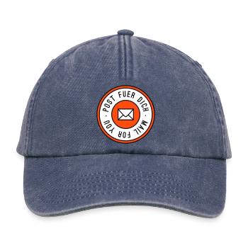 Post fuer dich dreifarbig - Relaxed Vintage Cap - Vintage Denim - Vorne