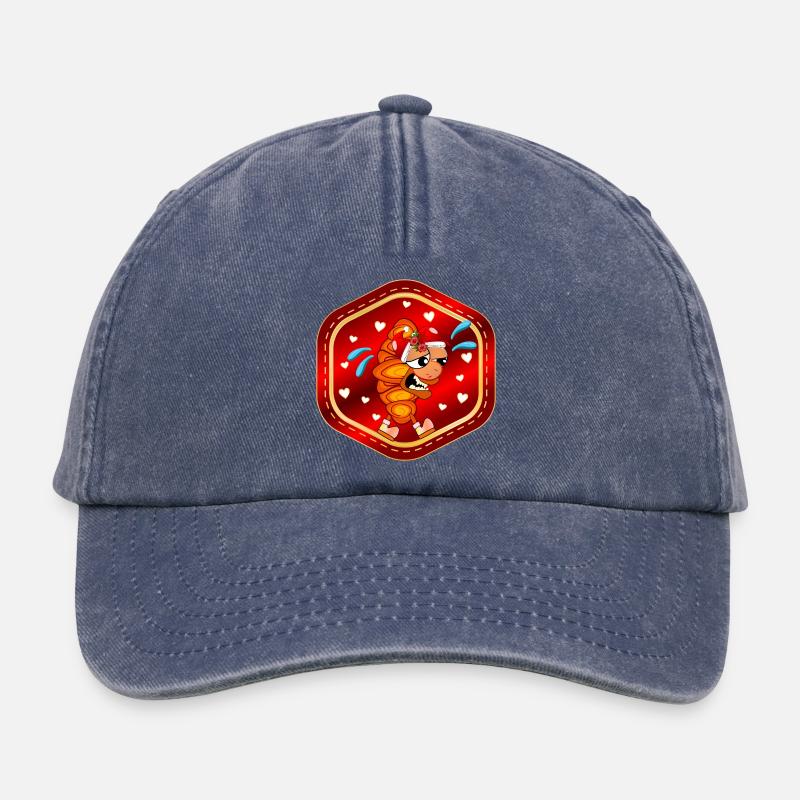 FRANZBRÖTCHEN DE NOËL - Casquette vintage décontractée - vintage bleu jeans