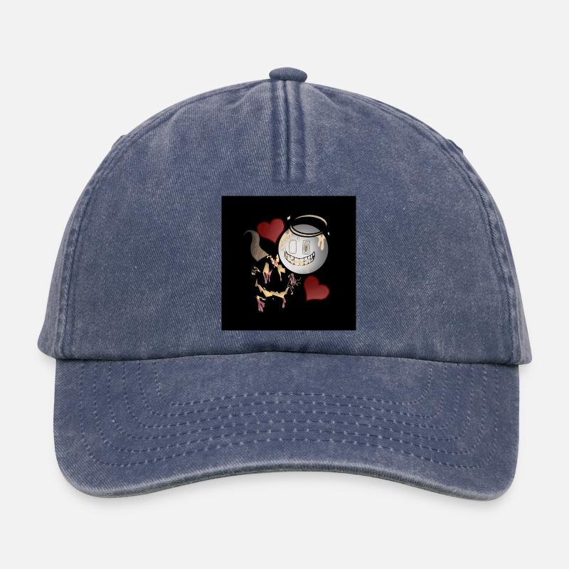 Conception d’Anges et Diables - Casquette vintage décontractée - vintage bleu jeans