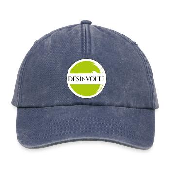 Désinvolte  - Casquette vintage décontractée - vintage bleu jeans - Devant