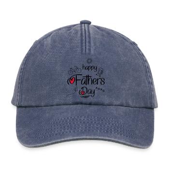 Fête des pères - Casquette vintage décontractée - vintage bleu jeans - Devant