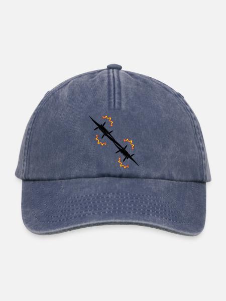Elektrozaun Stacheldraht - Relaxed Vintage Cap - Vintage Denim