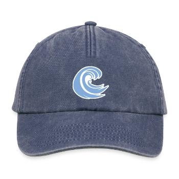 Experience the power of the wave - Relaxed Vintage Cap - vintage denim - Front