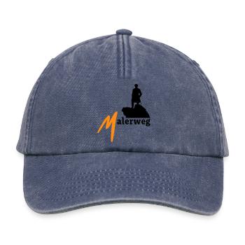 Malerweg Elbsandsteingebirge Sächsische Schweiz - Relaxed Vintage Cap - Vintage Denim - Vorne