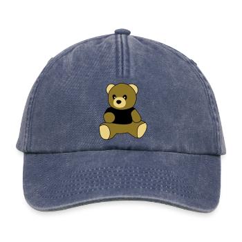 sitting teddy - Relaxed Vintage Cap - vintage denim - Front