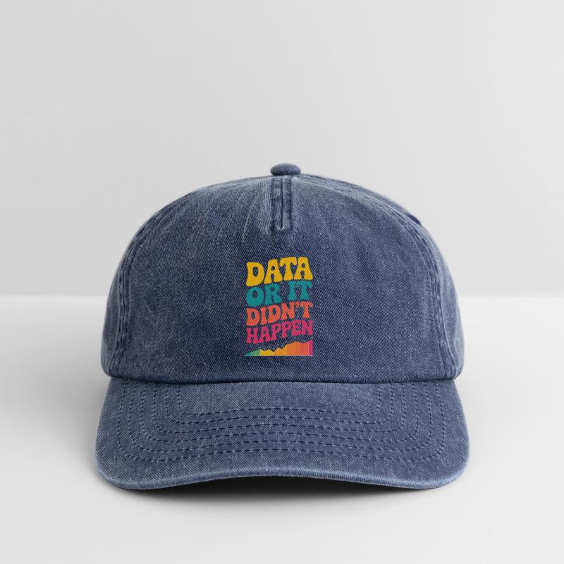 Data Analyst Data Scientist Data Engineer Data Or Casquette vintage décontractée