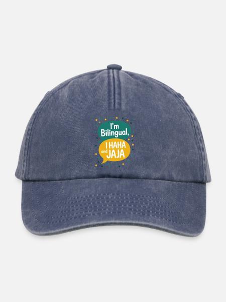 Lustiger Spanischlehrer für Englisch - Relaxed Vintage Cap - Vintage Denim