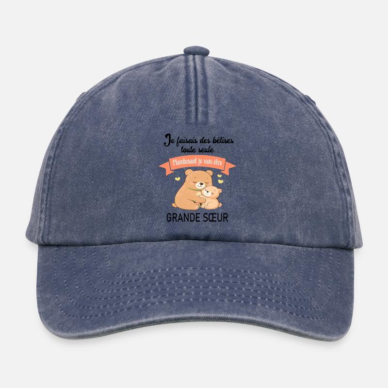 I was doing stupid things on my own - Relaxed Vintage Cap - vintage denim
