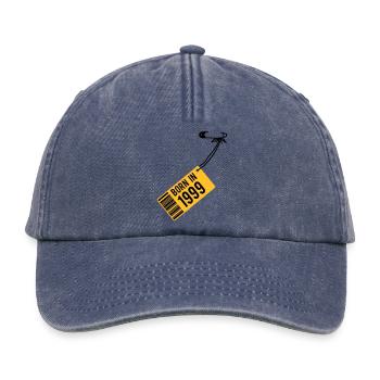 Geburtstag - Born in 1999 - Relaxed Vintage Cap - Vintage Denim - Vorne
