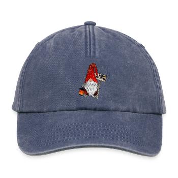 Büro Wichtel Weihnachtsgnom - Relaxed Vintage Cap - Vintage Denim - Vorne
