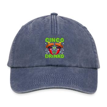 CINCO DE DRINKO - Casquette vintage décontractée - vintage bleu jeans - Devant