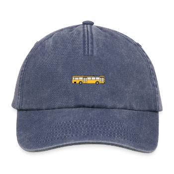 Busfahrer Bus Omnibus Kraftfahrer Schulbus (25) - Relaxed Vintage Cap - Vintage Denim - Vorne