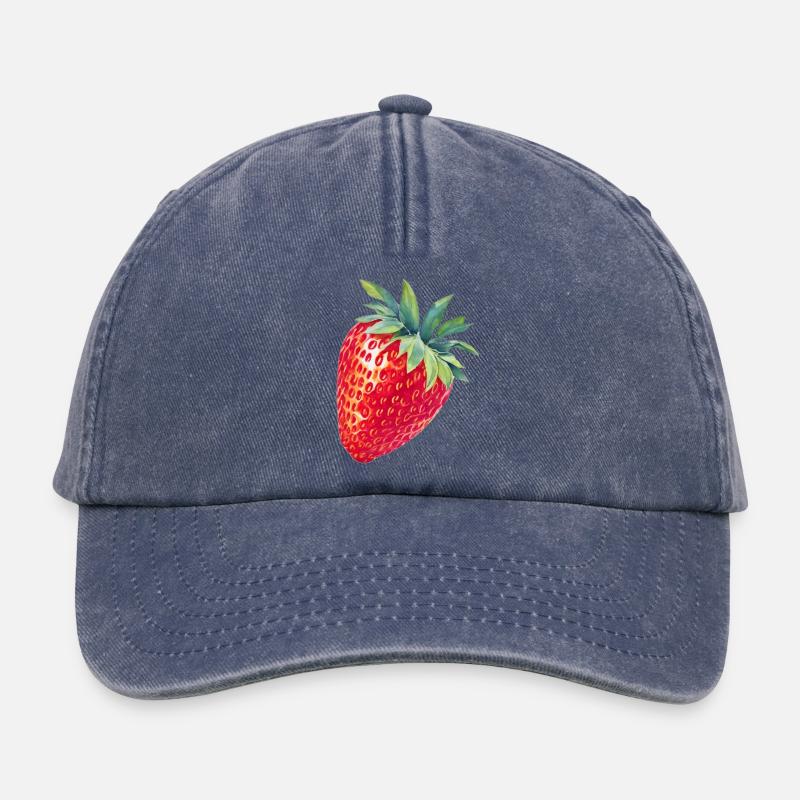 Erdbeere - Relaxed Vintage Cap - Vintage Denim