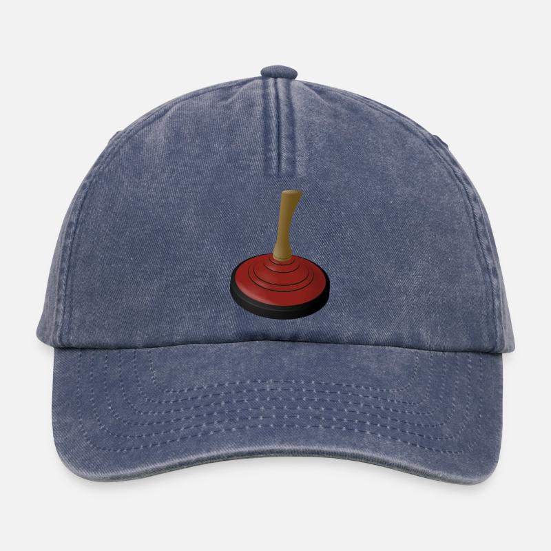 2025-EISSTOCK-rot - Relaxed Vintage Cap - vintage denim