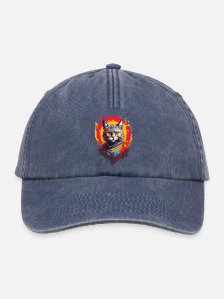 Coole Katze - Relaxed Vintage Cap - Vintage Denim