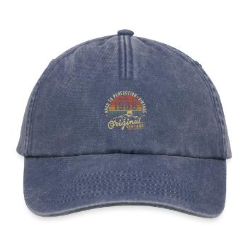 1968 Jahrgang Geburtstag Geburtsjahr 1968 Geschenk - Relaxed Vintage Cap - Vintage Denim - Vorne