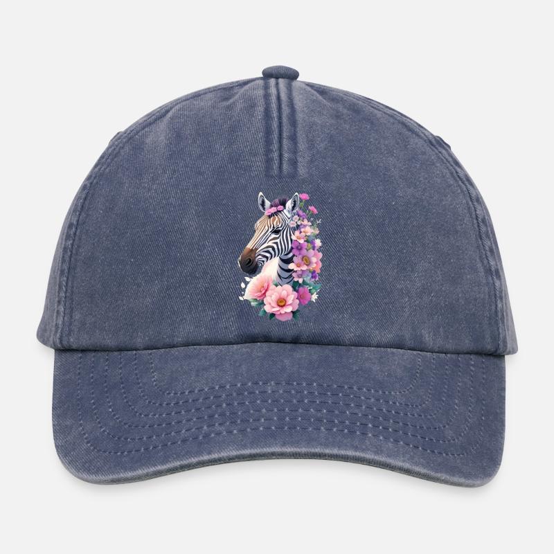 Zebra - Relaxed Vintage Cap - Vintage Denim