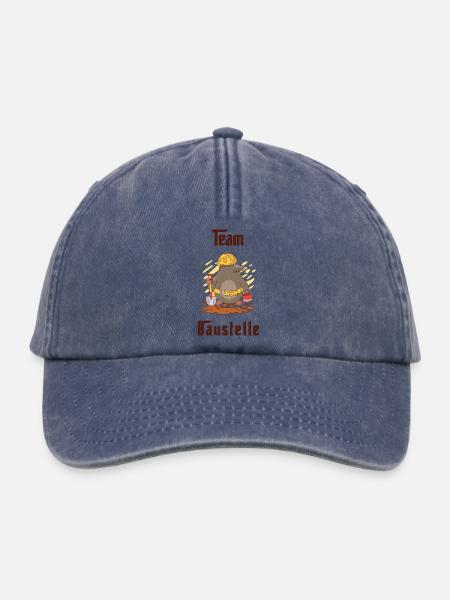 Team Baustelle - Relaxed Vintage Cap - Vintage Denim