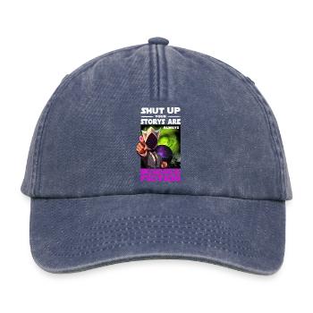 Science Fiction Spruch - Relaxed Vintage Cap - Vintage Denim - Vorne