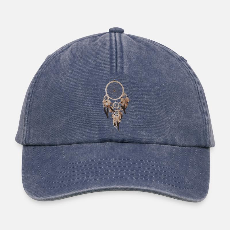 Traumfänger dream catcher - Relaxed Vintage Cap - Vintage Denim