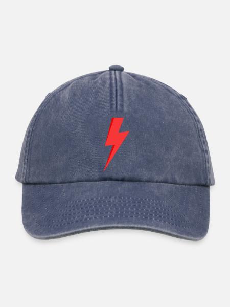 Roter Blitz - Relaxed Vintage Cap - Vintage Denim