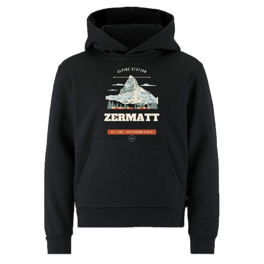 Zermatt badge on a craft community 2.0 kids hoodie , black