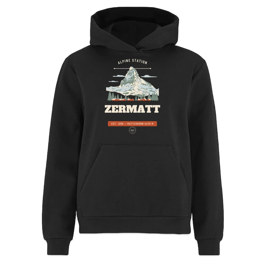Zermatt badge on a craft community 2.0 women's hoodie , black