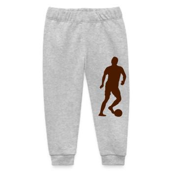 soccer player soccer - Baby Organic Sweatpants by Stanley/Stella - heather grey - Front