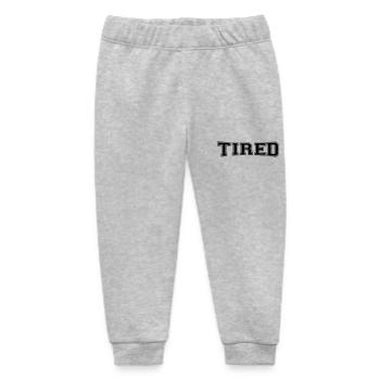 tired - Baby Organic Sweatpants by Stanley/Stella - heather grey - Front
