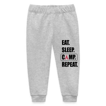 Camping - Baby Organic Sweatpants by Stanley/Stella - heather grey - Front