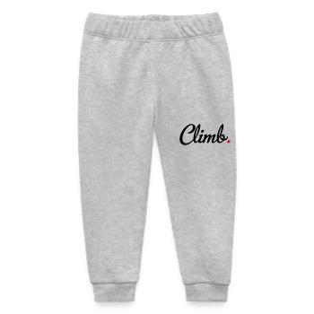 climb - Baby Organic Sweatpants by Stanley/Stella - heather grey - Front