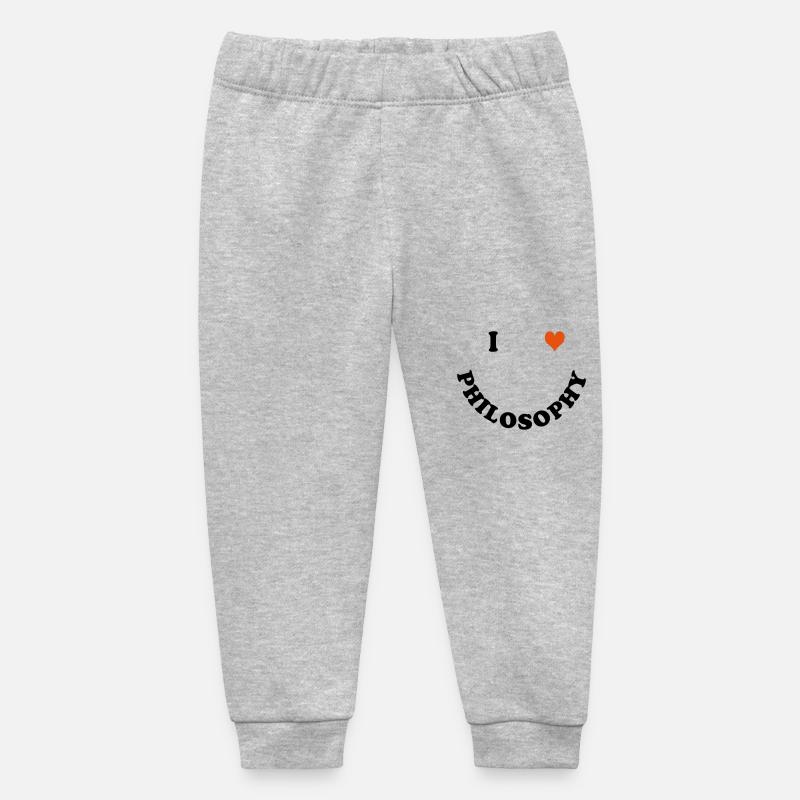 Philosophie - Pantalon de jogging bébé bio Stanley/Stella - gris chiné
